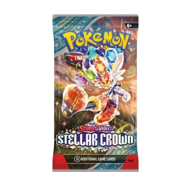 Pokemon Stellar Crown Booster Pack (10 Cards)